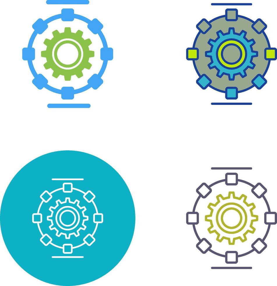 Automated Process Icon Design 44168271 Vector Art at Vecteezy