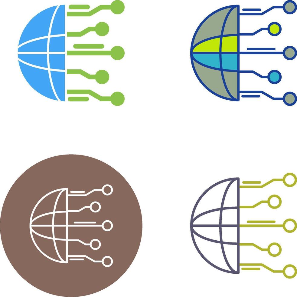 Network Icon Design vector
