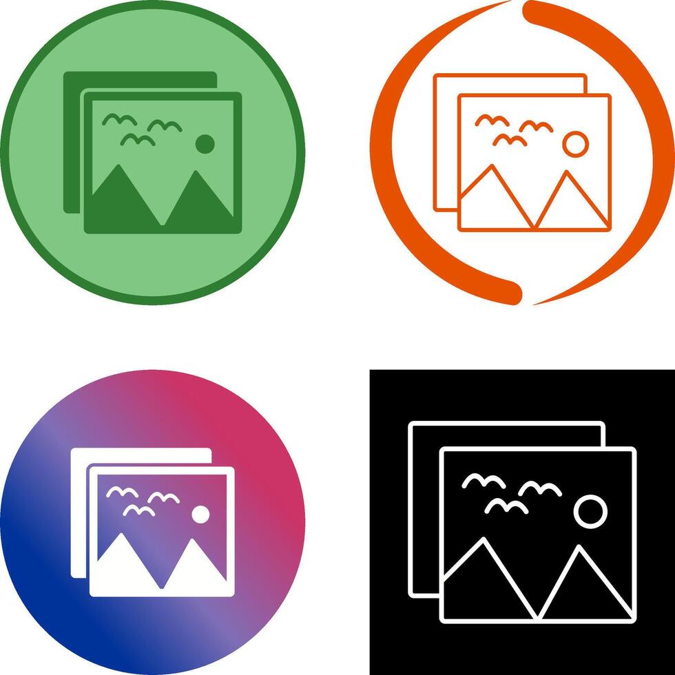 Pictures Icon Design vector