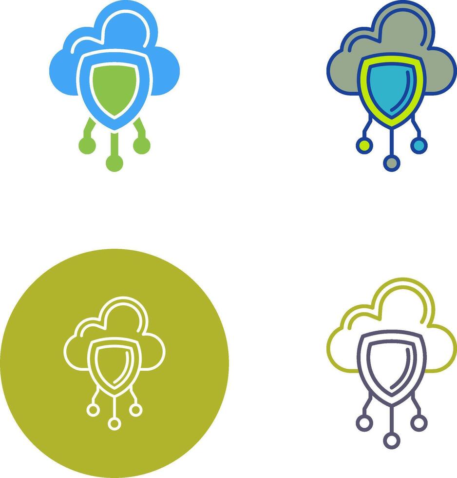 Data Protection Icon Design vector