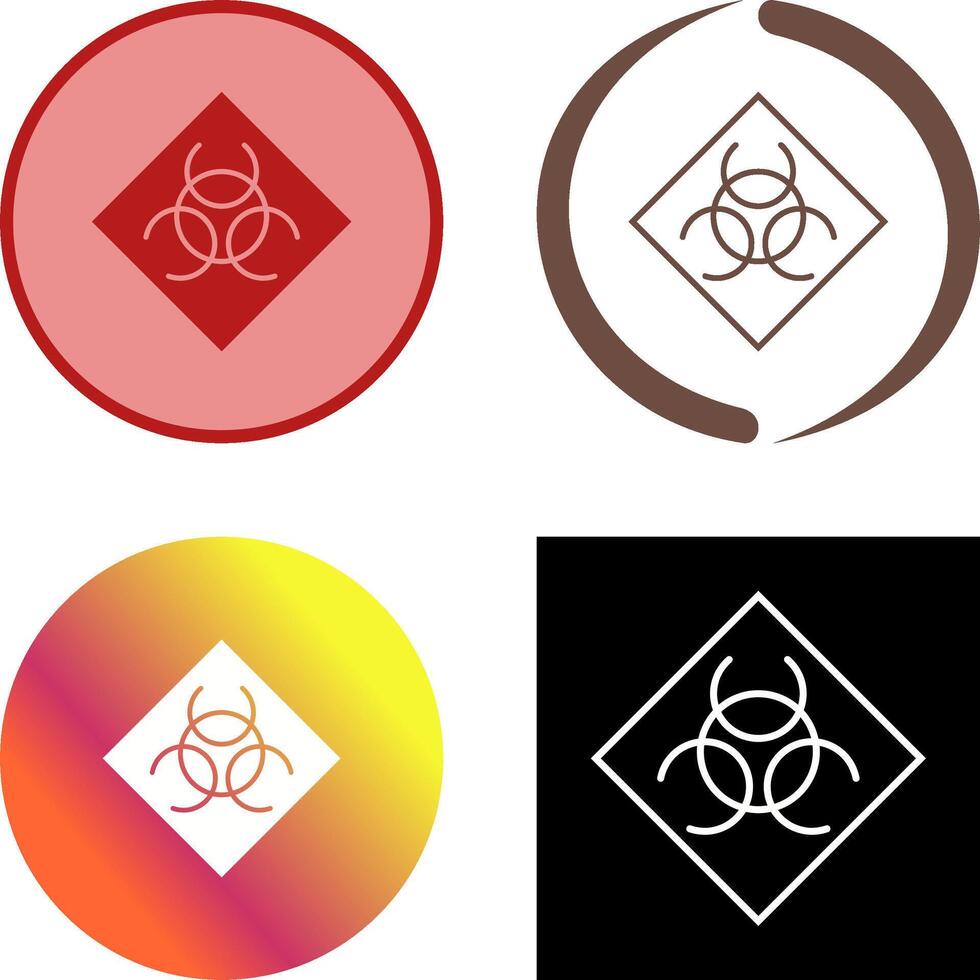 Biological Hazard Icon Design vector