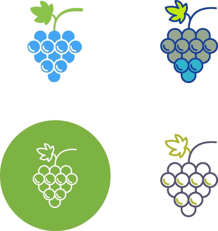 Grapes Icon Design vector