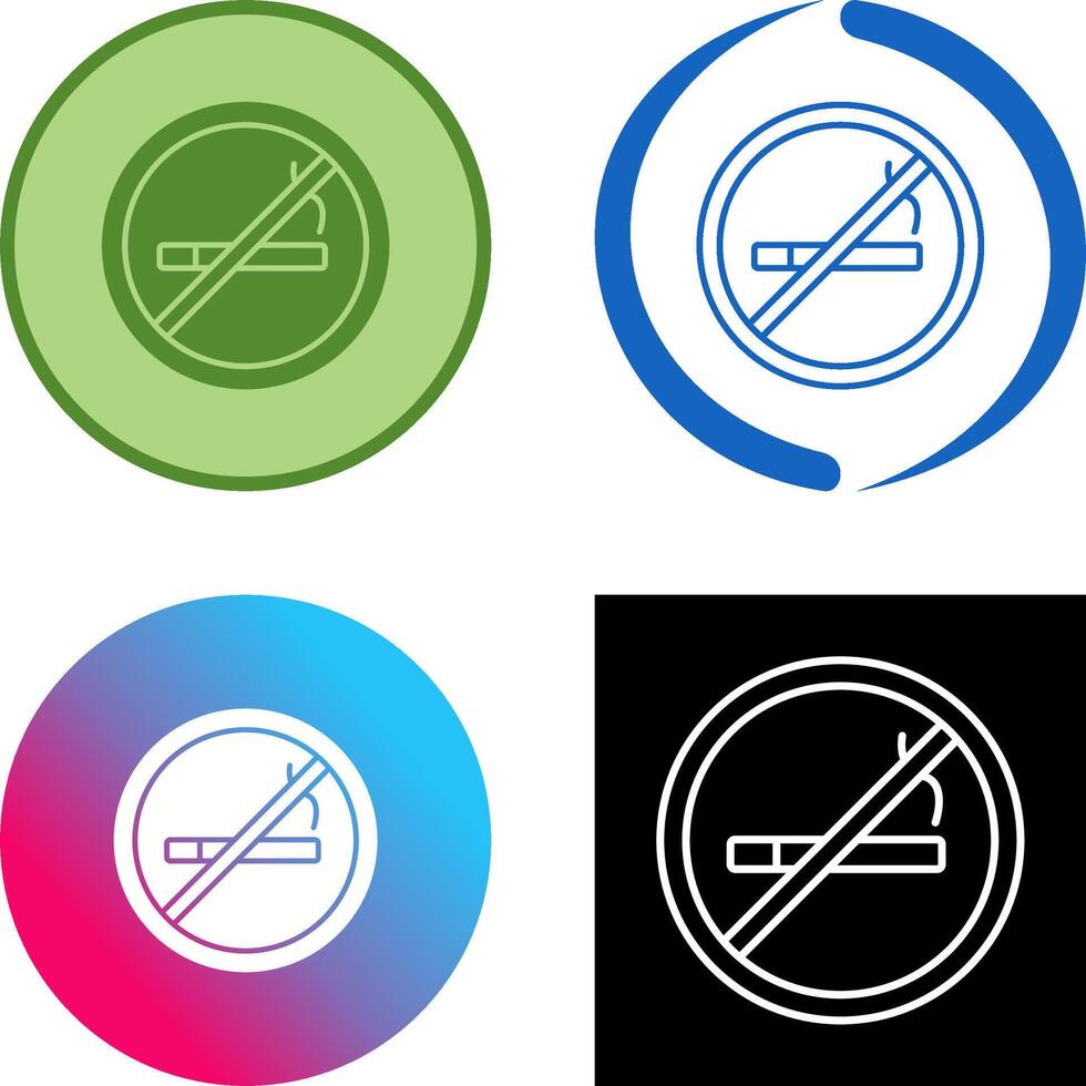 No Smoking Icon Design vector