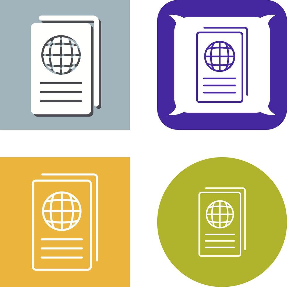Global Report Icon Design vector