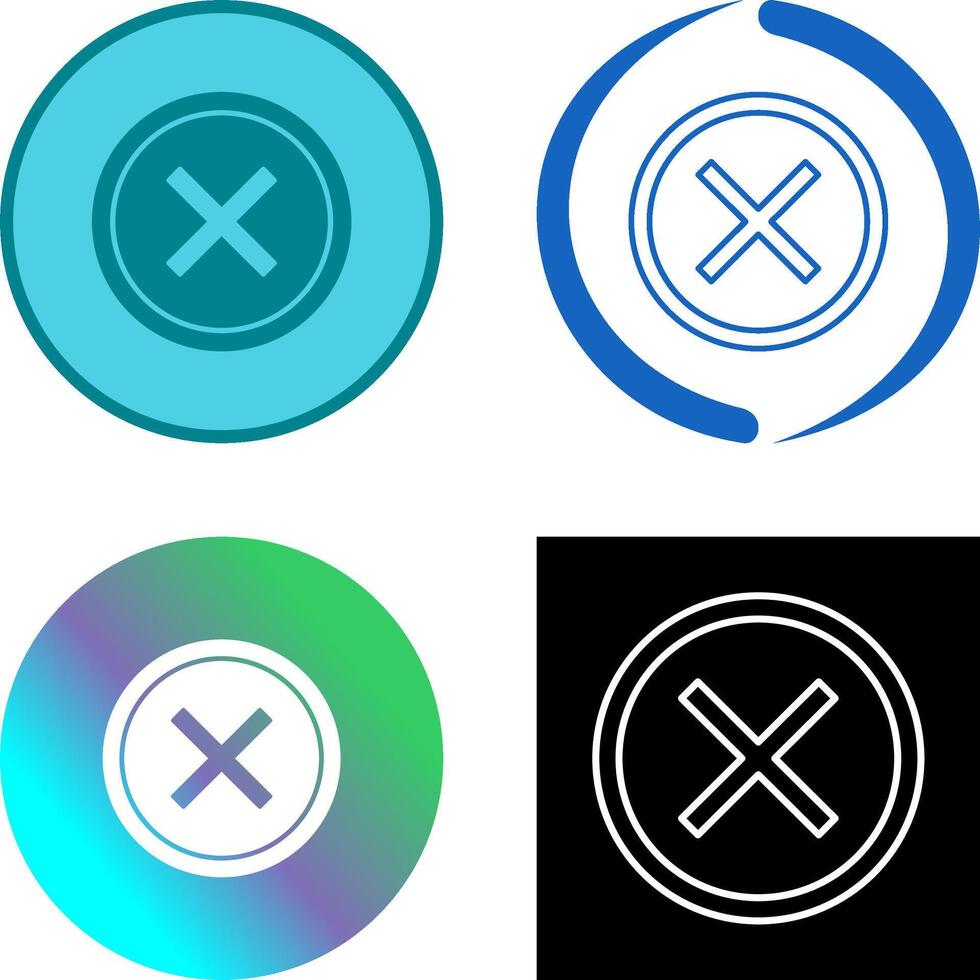 Do Not Cross Icon Design vector