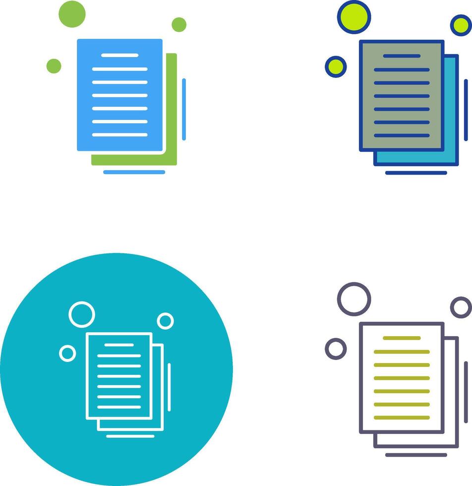 Document Icon Design vector