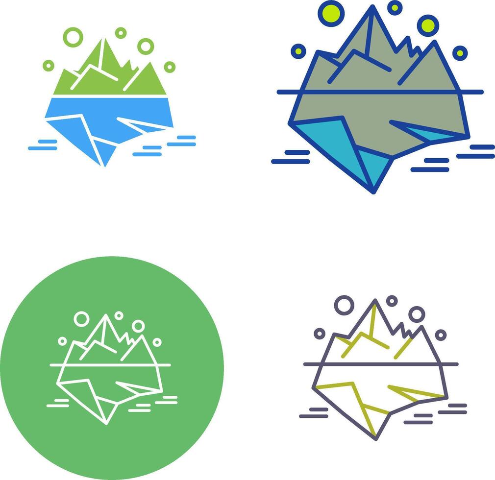 Iceberg Icon Design vector