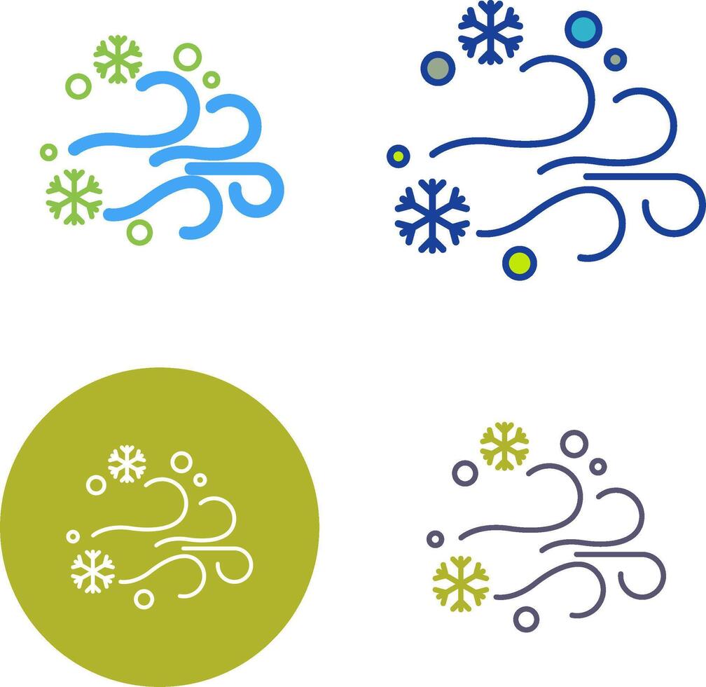 Blizzard Icon Design vector