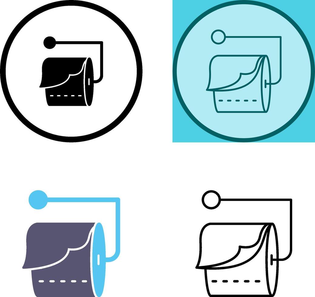 Tissue Roll Icon Design vector