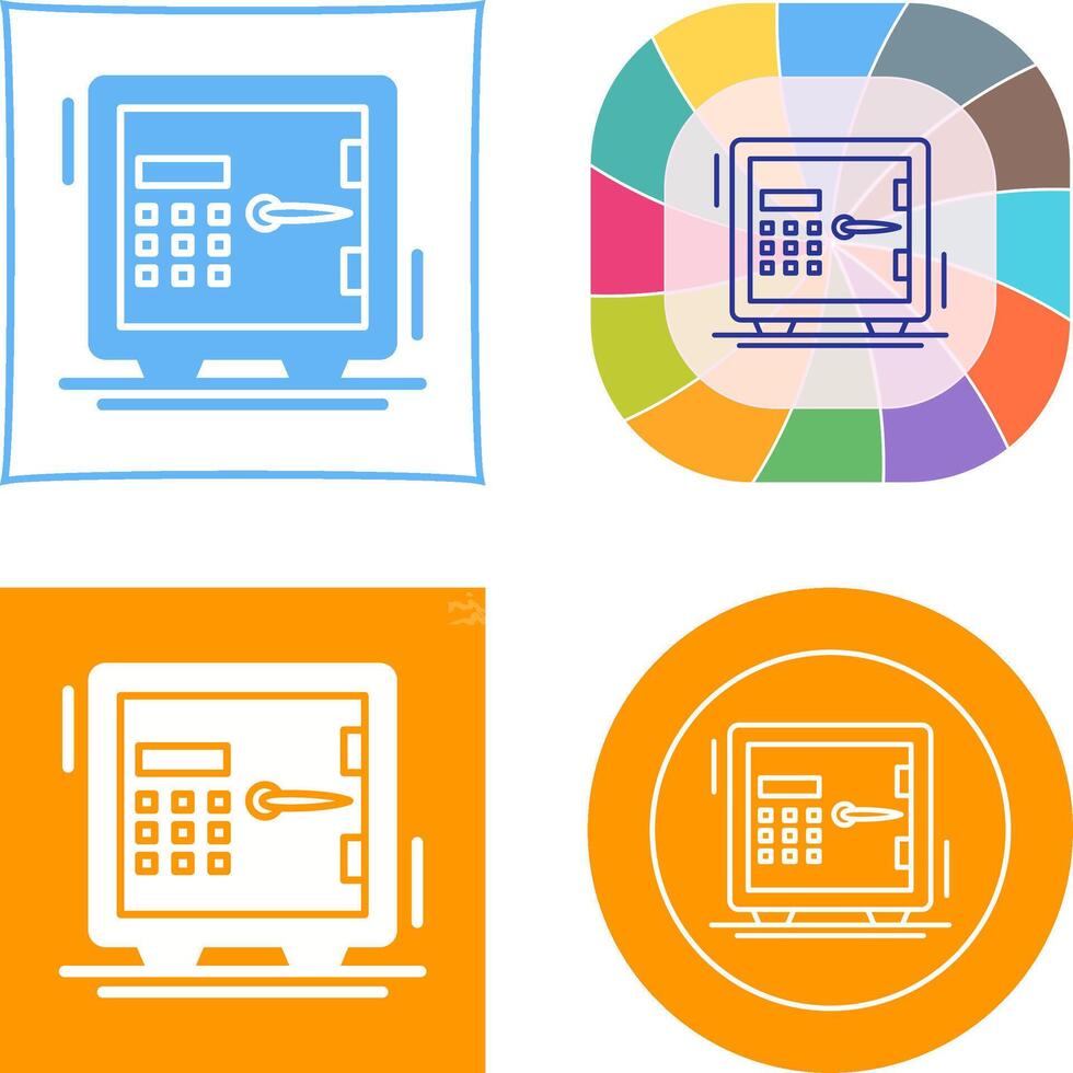 safe Icon Design vector