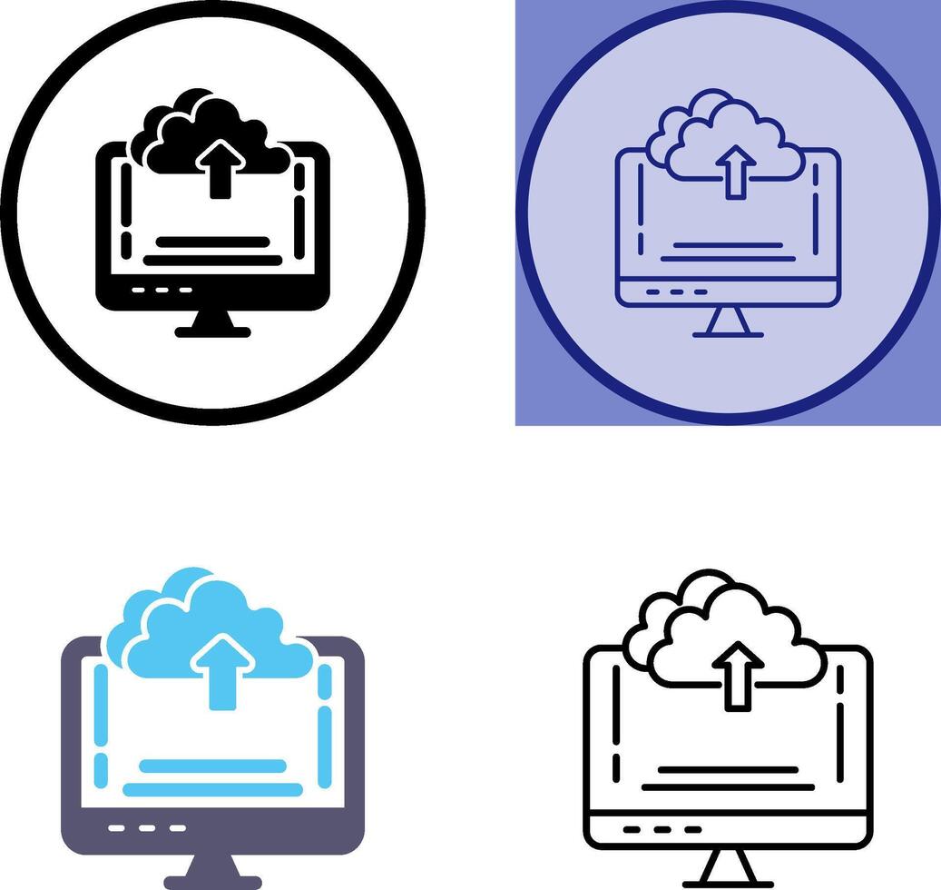 Upload Icon Design vector