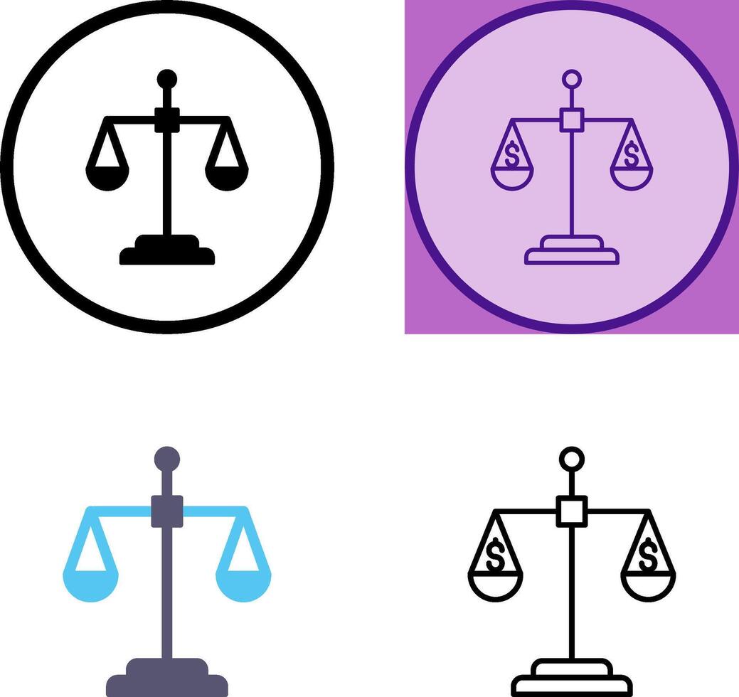 Scale Icon Design vector