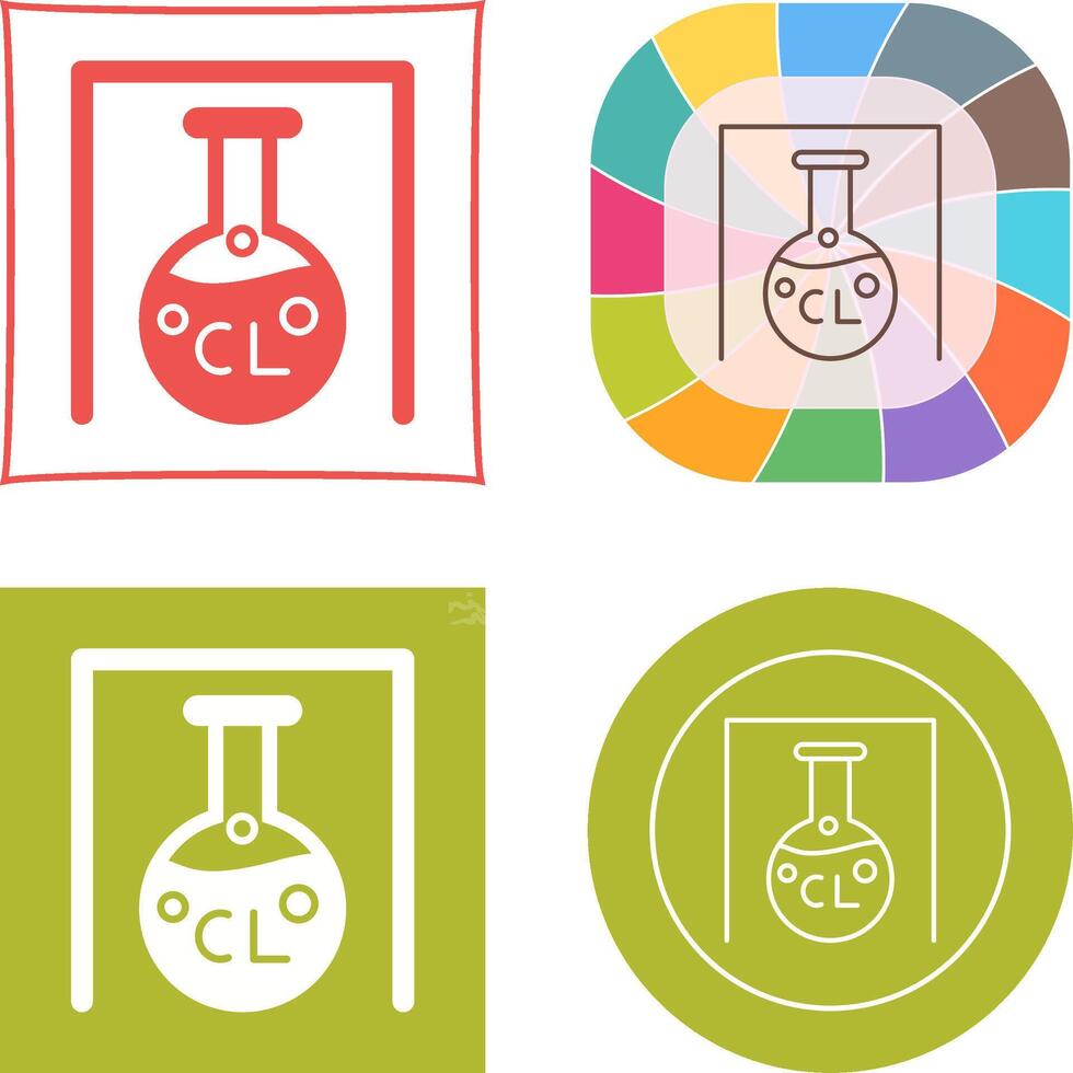 Flask Icon Design vector