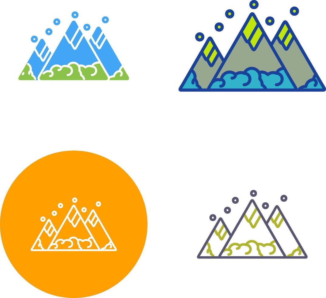 Mountain Icon Design vector