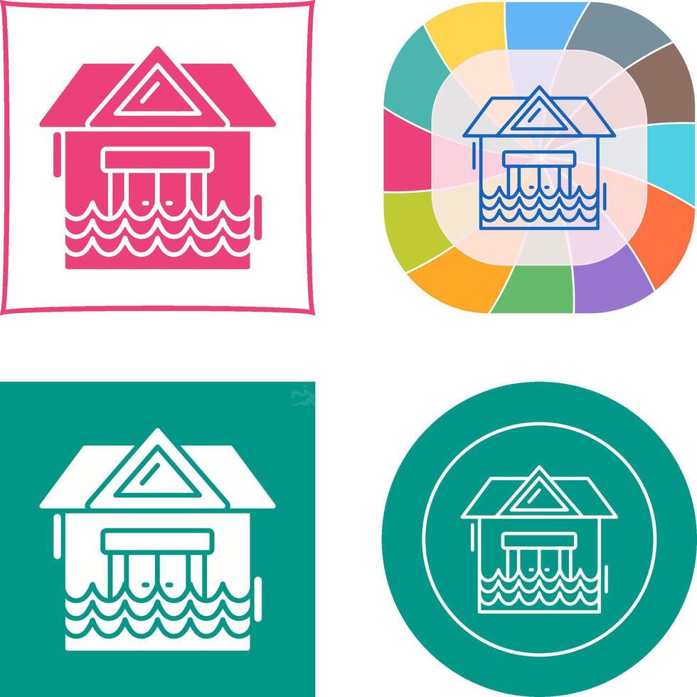 Natural Disaster Icon Design vector