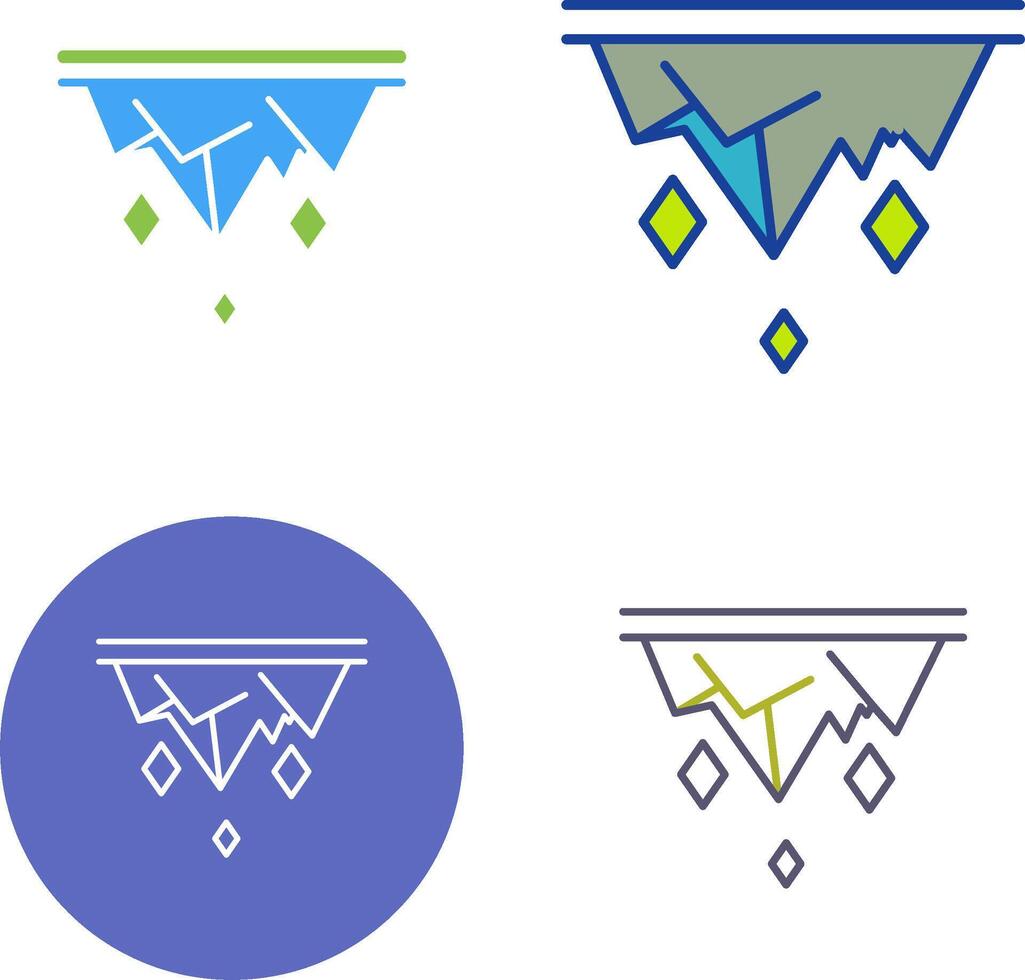 Icicle Icon Design vector