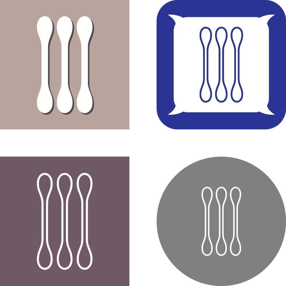 Cotton Bud Icon Design vector