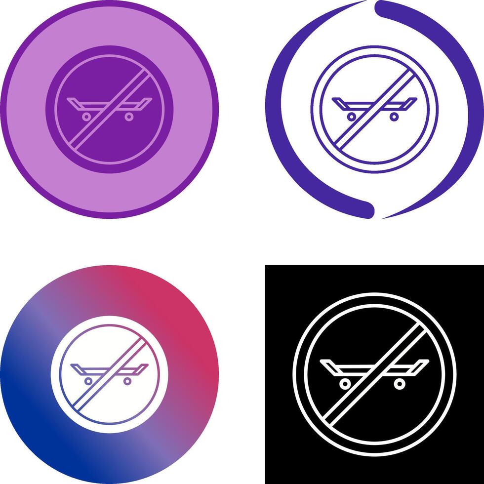 No Skating Icon Design vector