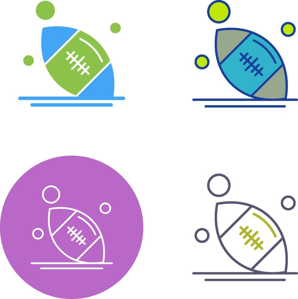 Rugby Icon Design vector