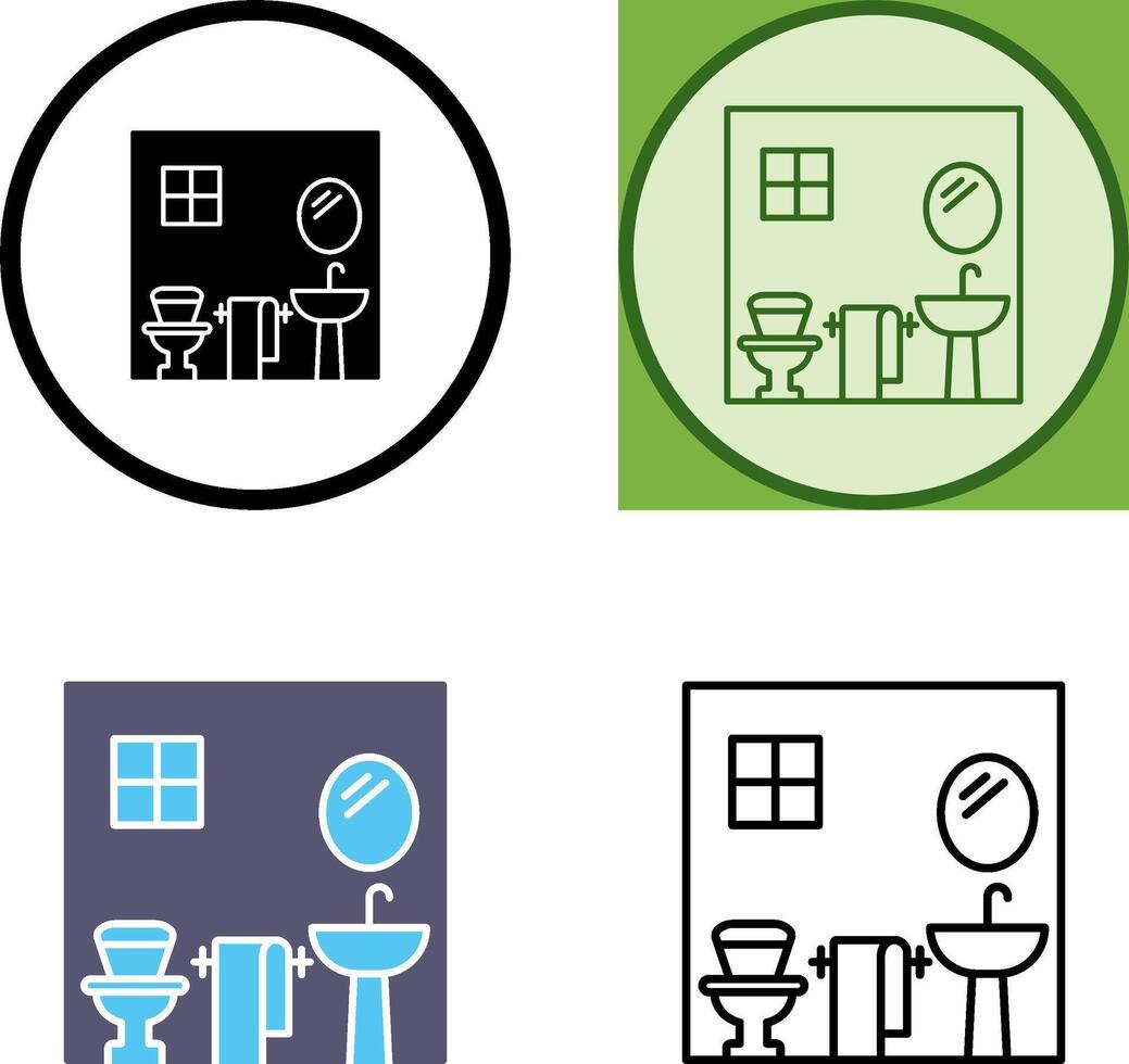 Bathroom Icon Design vector