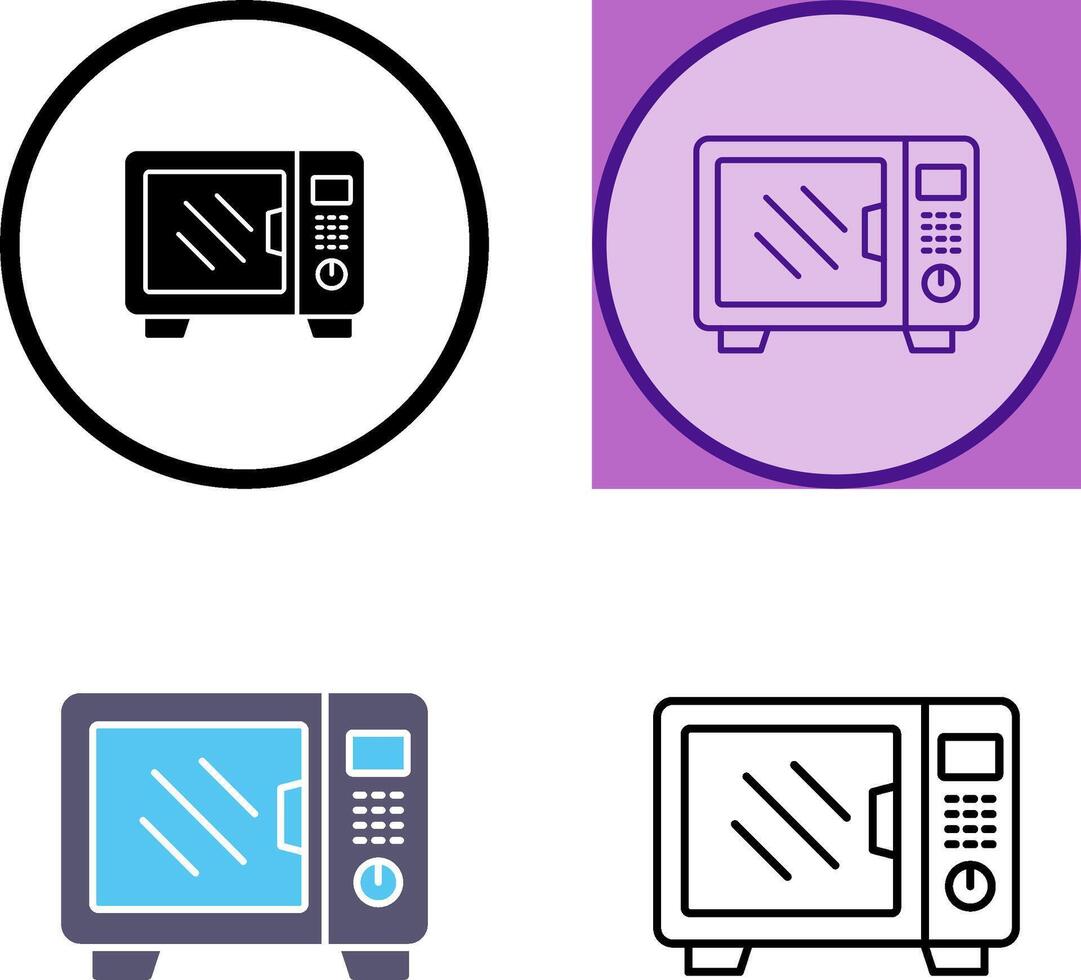 Microwave Icon Design vector