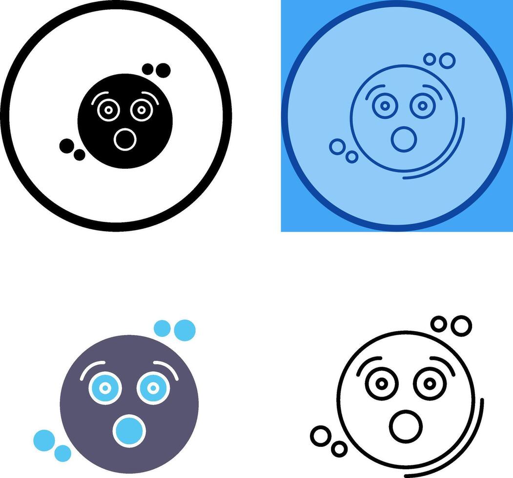 Surprised Icon Design vector