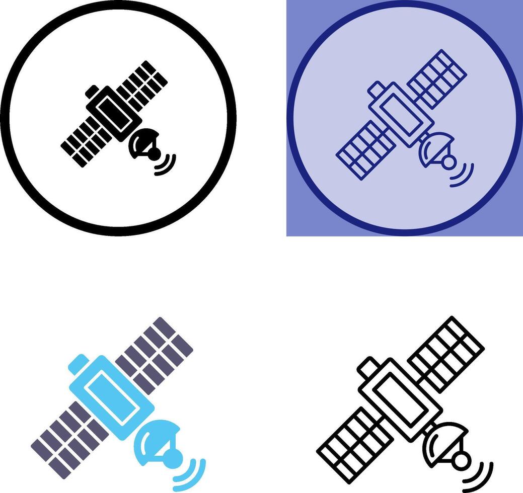 Satelite Icon Design vector