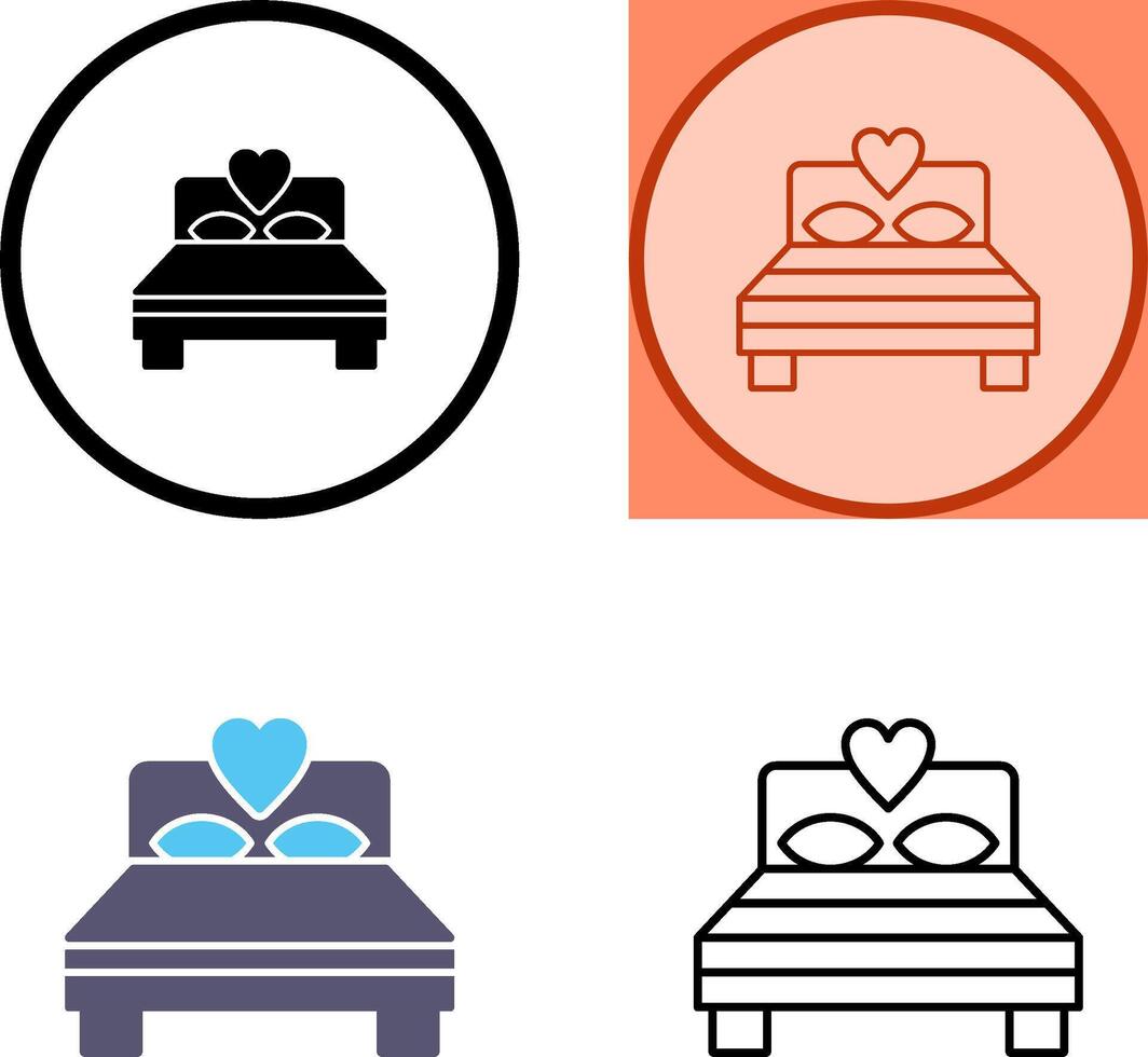 Bedroom Icon Design vector