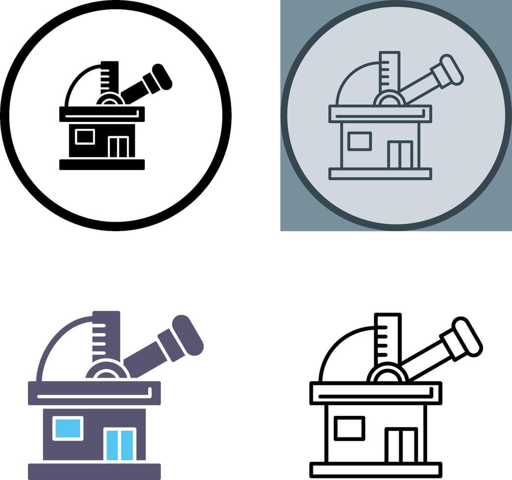 Observatory Icon Design vector