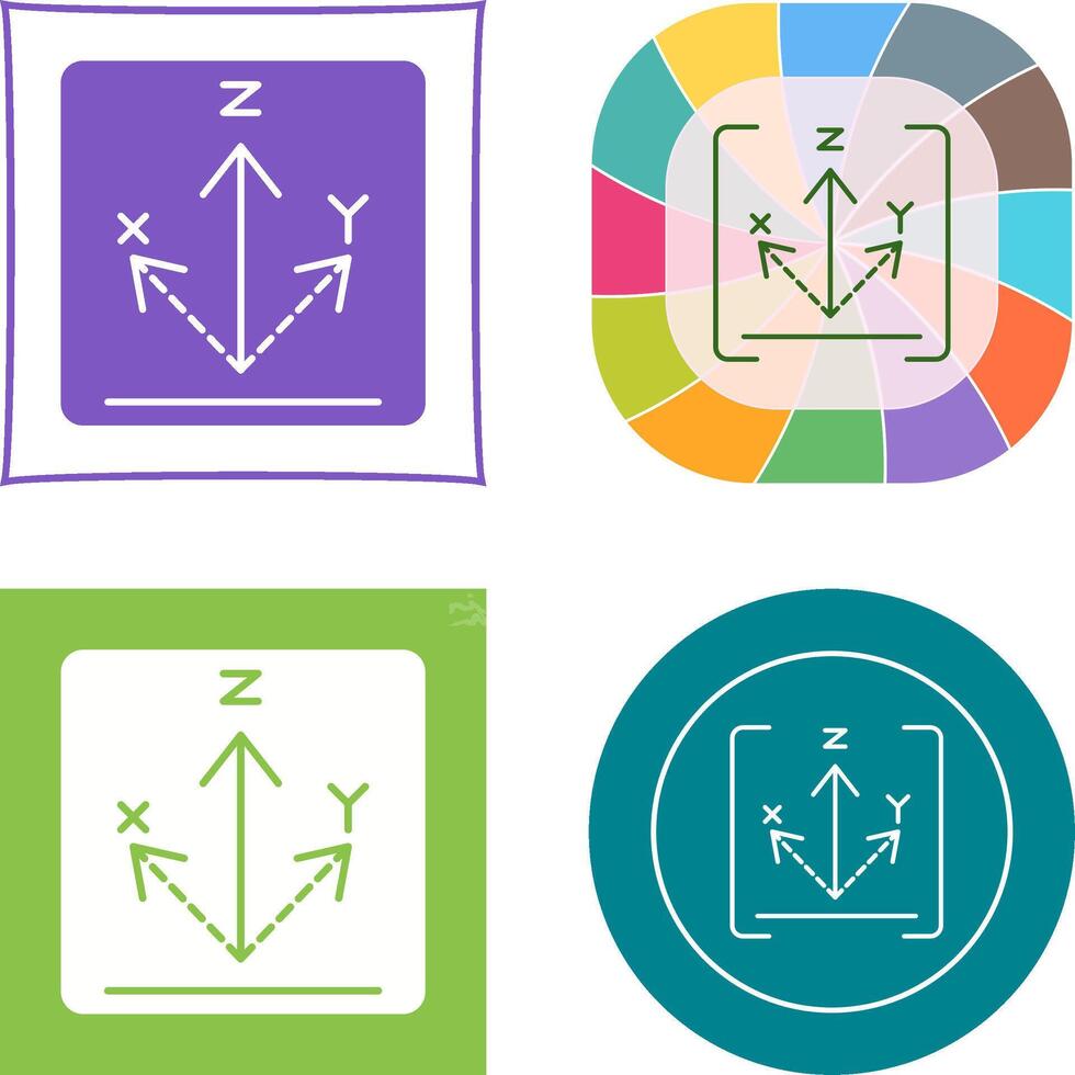 Axis Icon Design vector