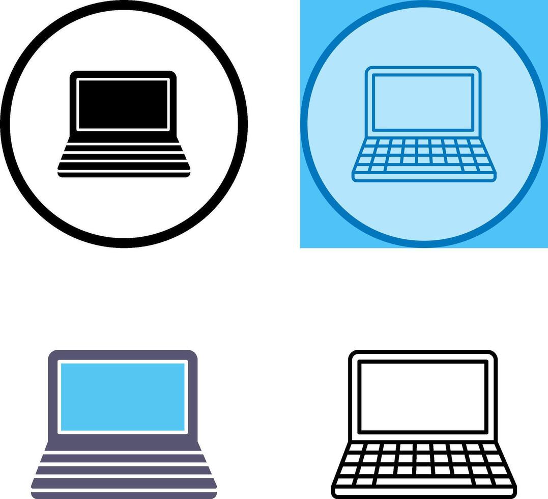 Laptop Icon Design vector