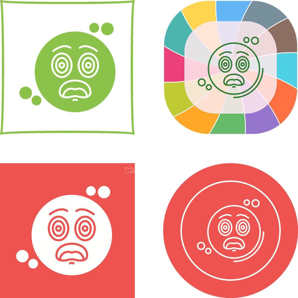 Dazed Icon Design vector