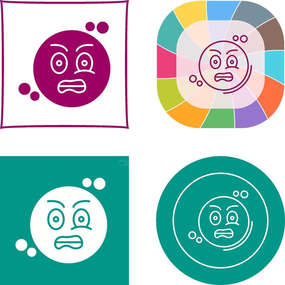Grimacing Icon Design vector