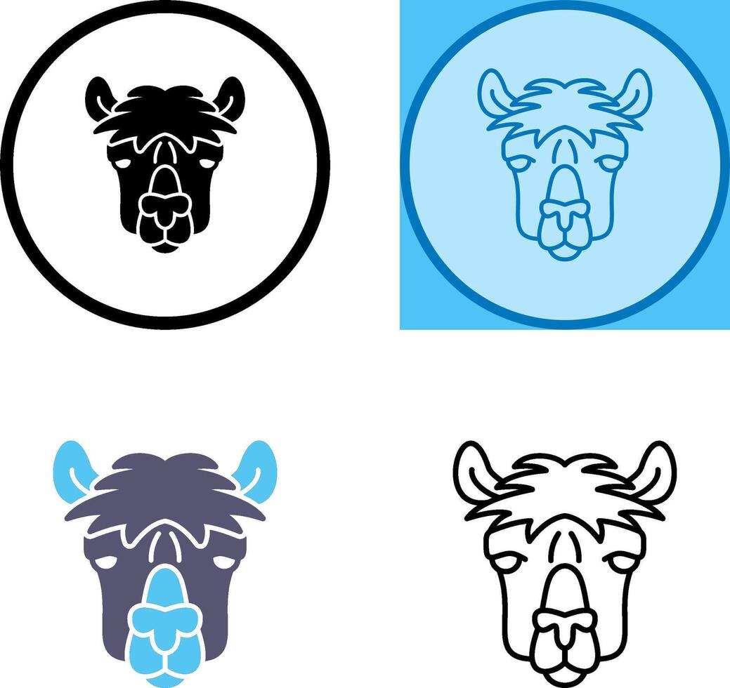 alpaca icono diseño vector