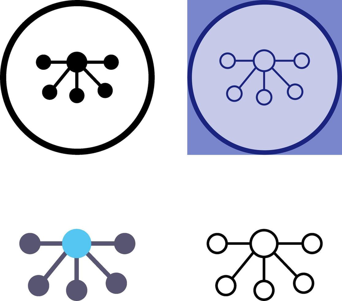 Nodes Icon Design vector