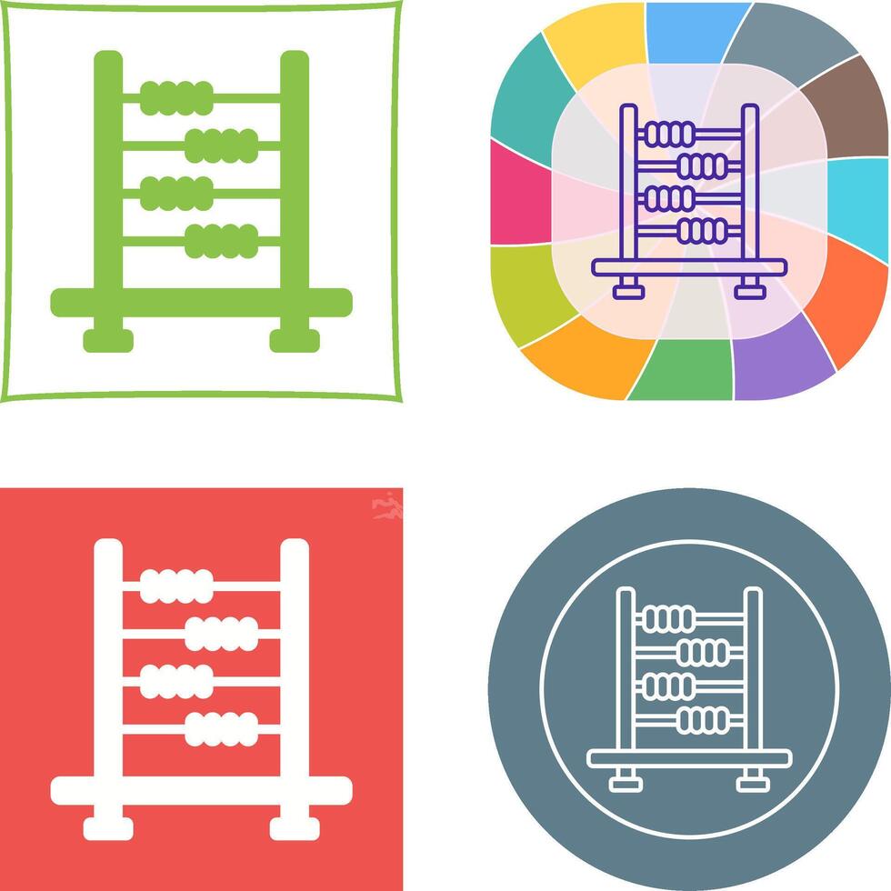 Abacus Icon Design vector