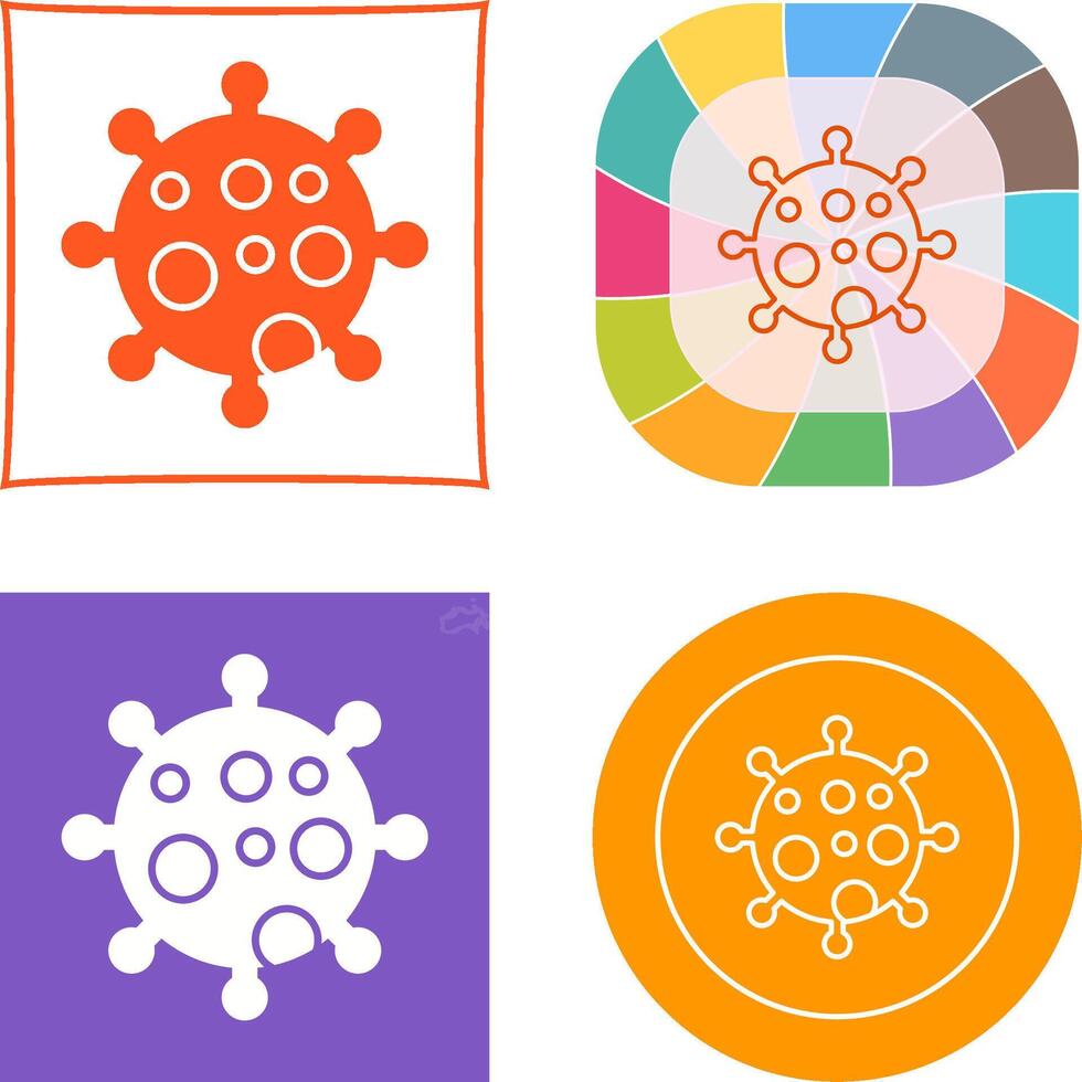 Virus Icon Design vector