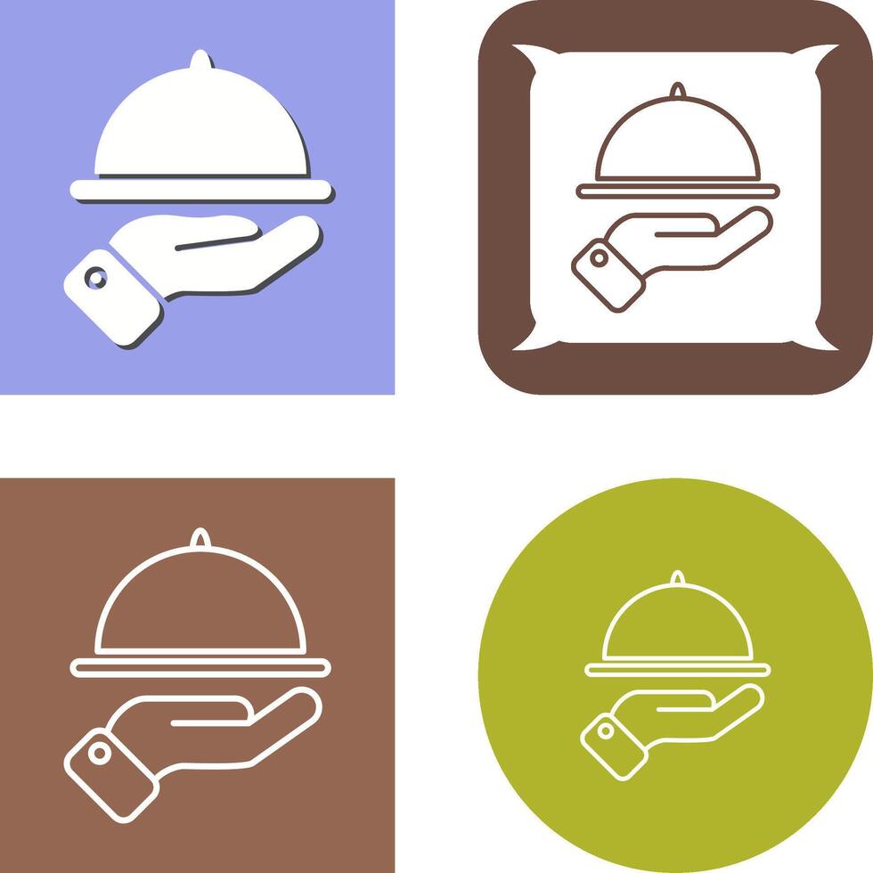 Waiter Icon Design vector
