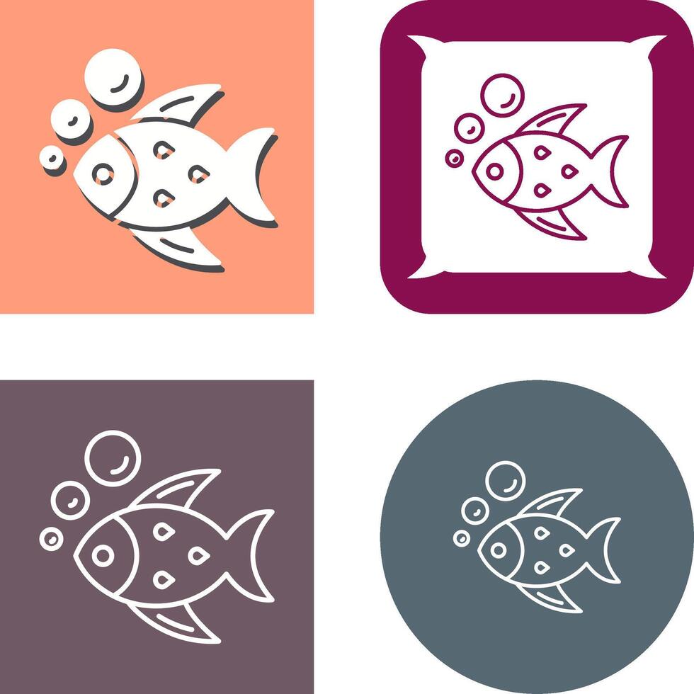 diseño de icono de pescado vector