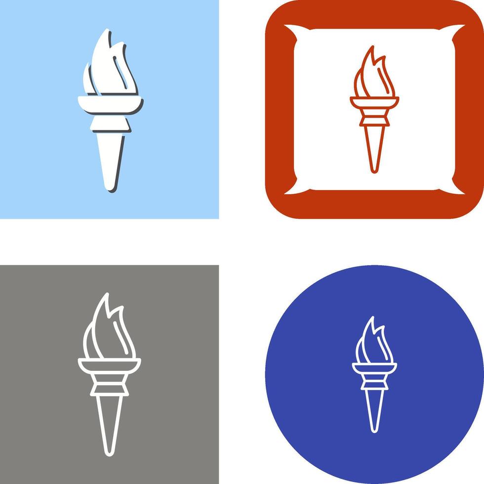 Torch Icon Design vector