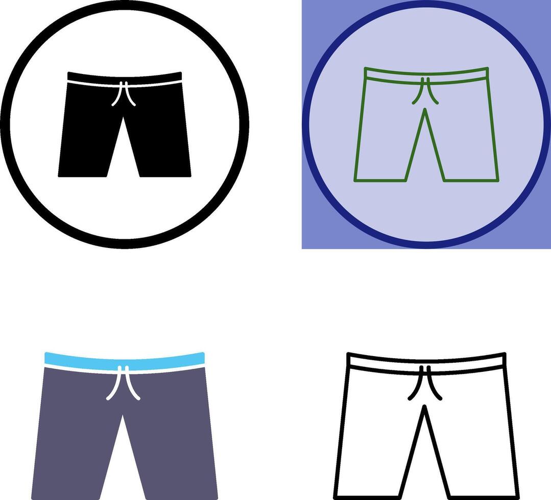 Shorts Icon Design vector