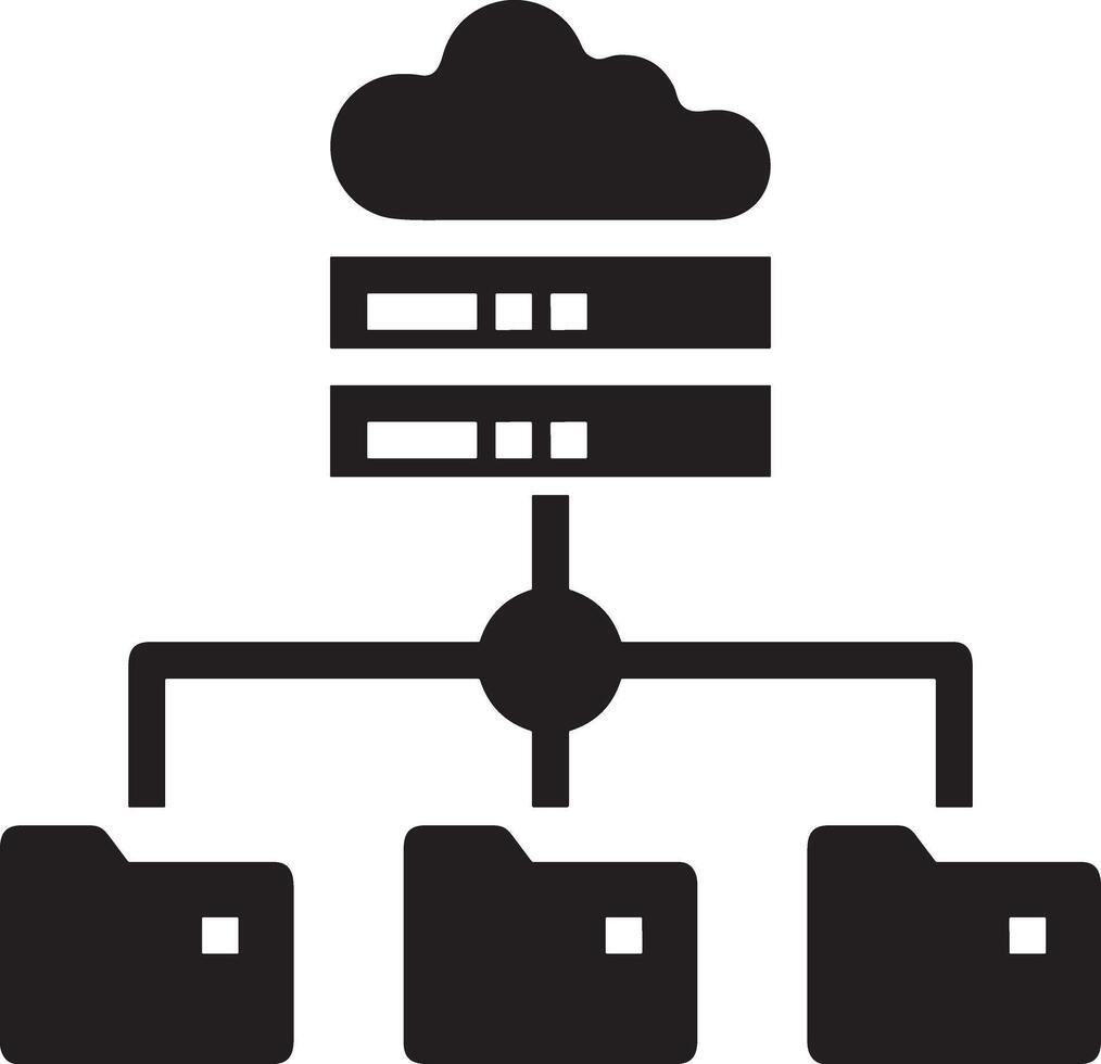 Cloud icon symbol image. Illustration of the hosting storage design vector