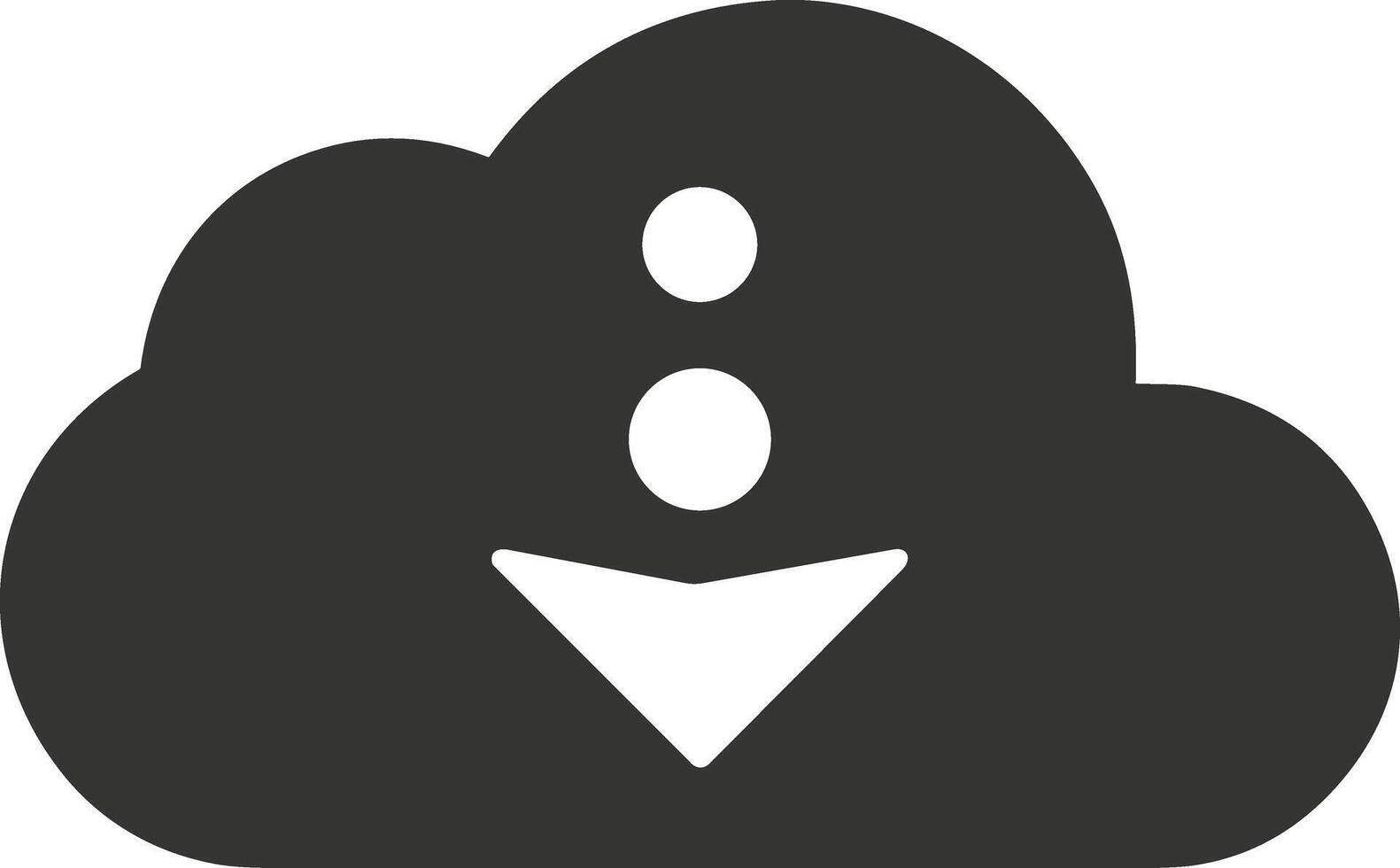 Cloud icon symbol image. Illustration of the hosting storage design vector
