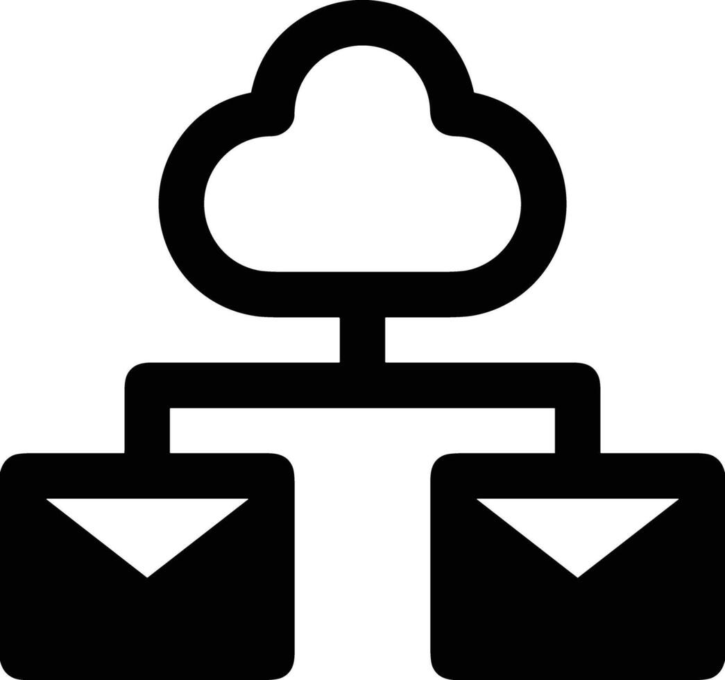 Cloud icon symbol image. Illustration of the hosting storage design vector