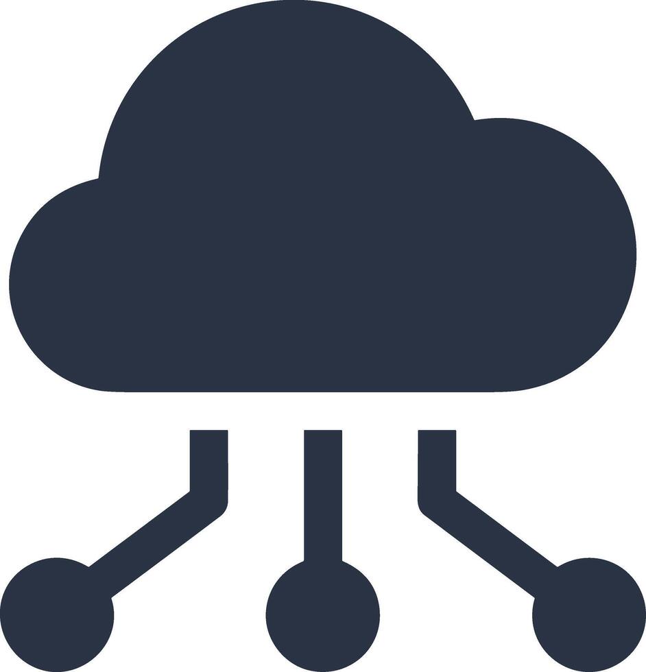 Cloud icon symbol image. Illustration of the hosting storage design vector