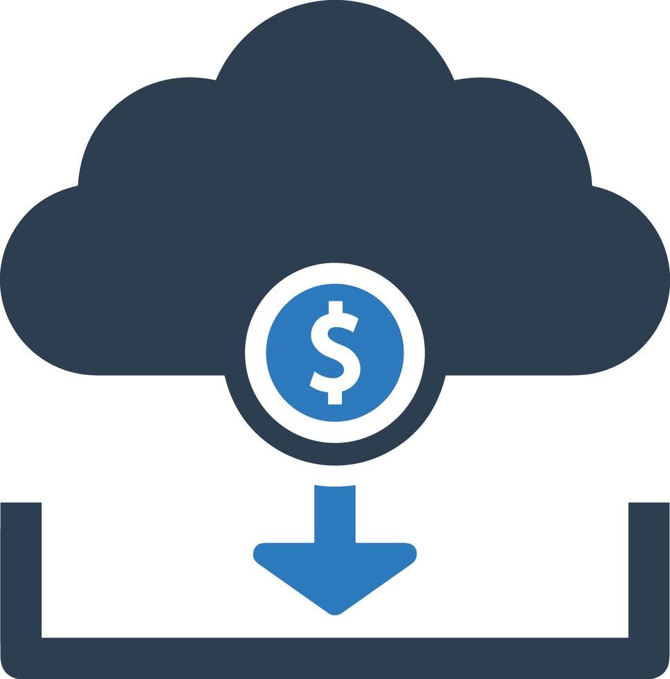Cloud icon symbol image. Illustration of the hosting storage design vector