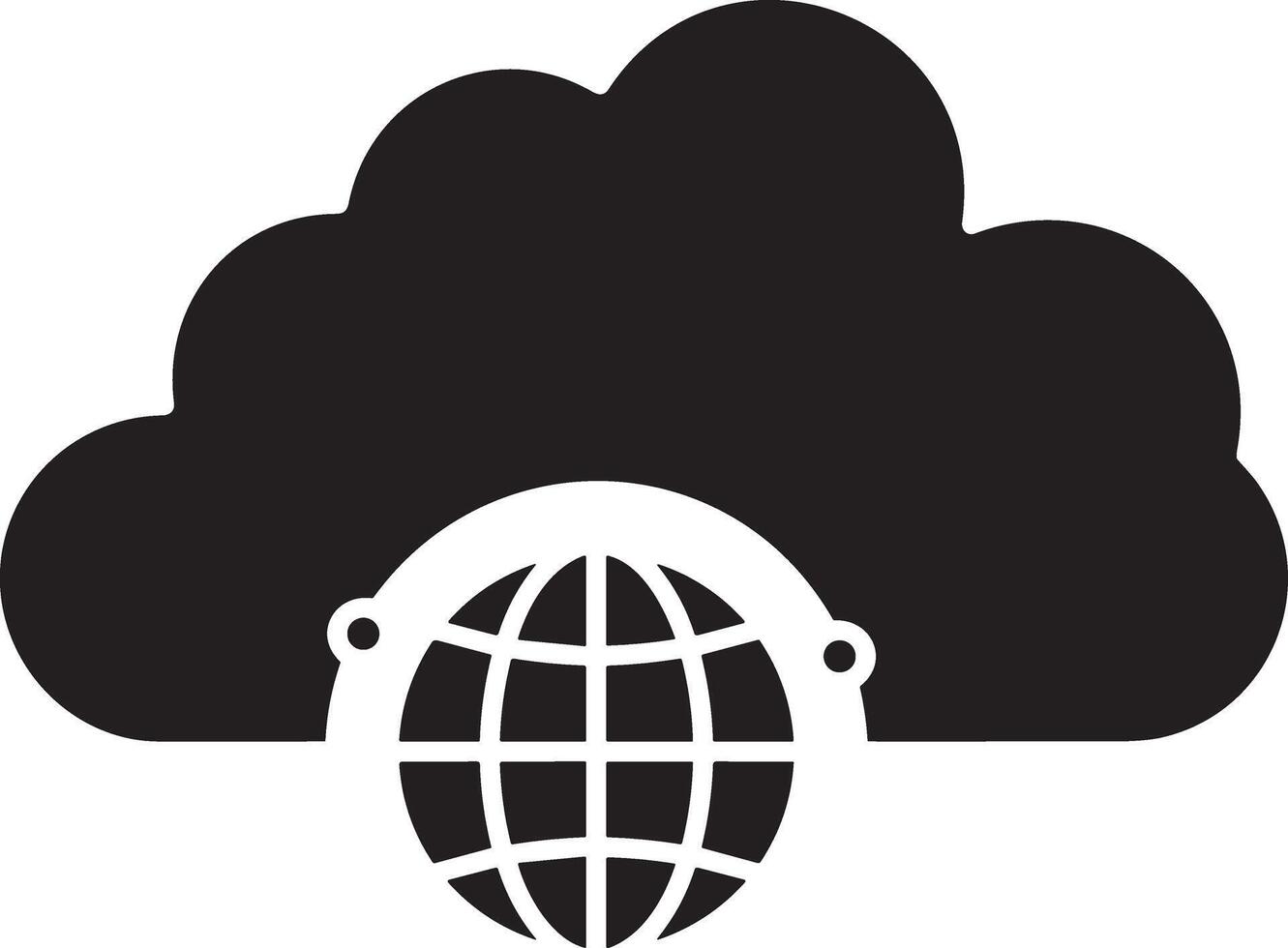 Cloud icon symbol image. Illustration of the hosting storage design vector