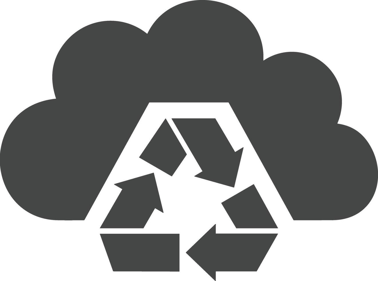 Cloud icon symbol image. Illustration of the hosting storage design vector