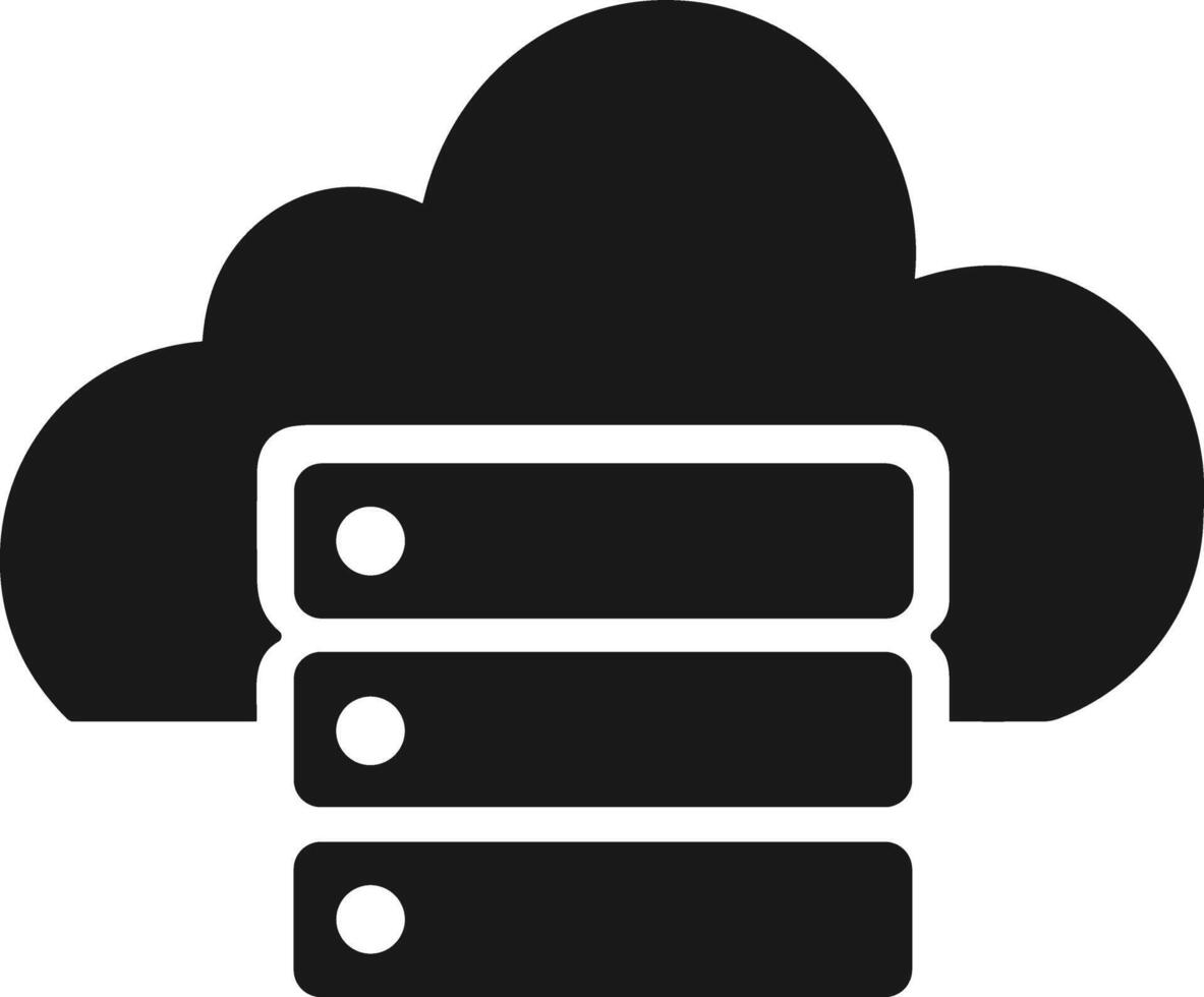Cloud icon symbol image. Illustration of the hosting storage design vector