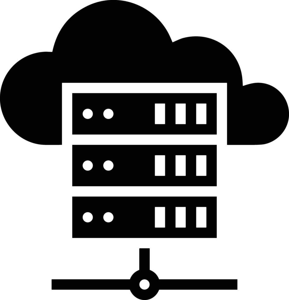 Cloud icon symbol image. Illustration of the hosting storage design vector